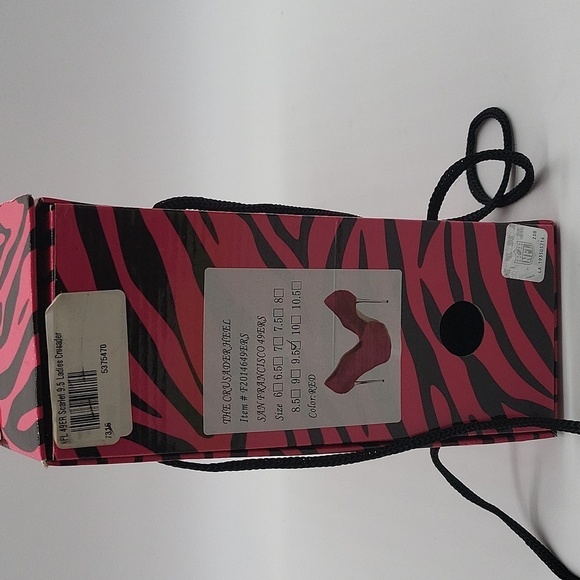 1507- San Francisco 49ers Cuce Shoes Women's Crusader High Heel Scarlet NWT - Picture 15 of 15